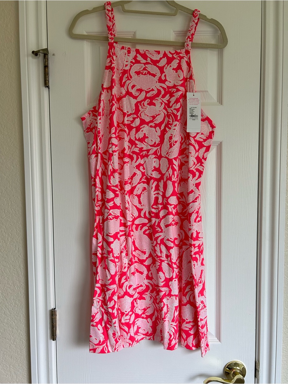 Lilly Pulitzer Kyleigh Dress in the Cane Coral Crab, XL, NWT